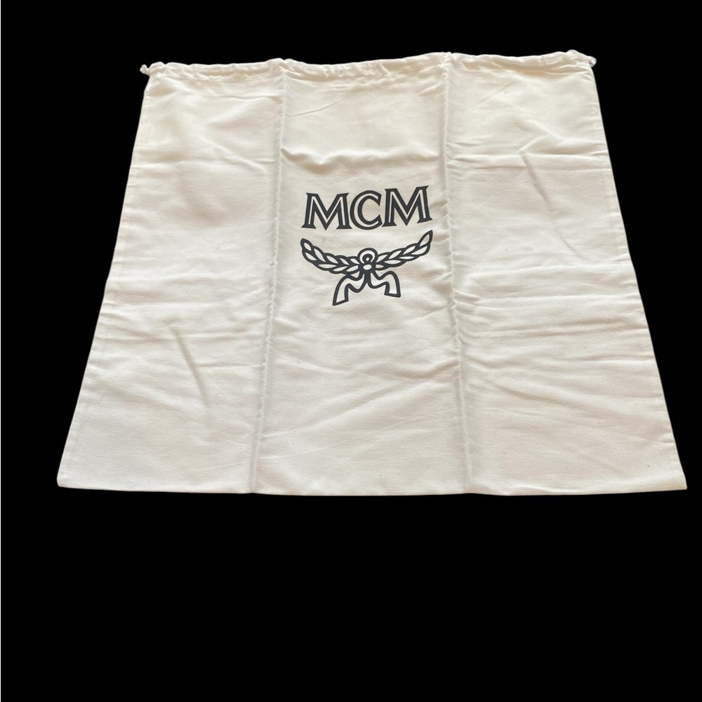 Large White MCM Drawstring Dustbag Approx 19” x 20”